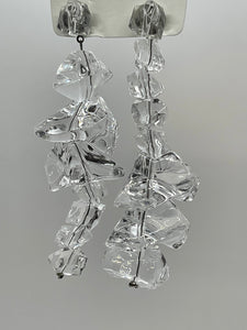 Earrings Geometric Ice Crystals