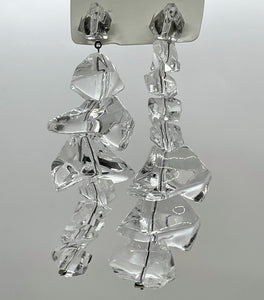 Earrings Geometric Ice Crystals