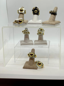 Ring Square Studded