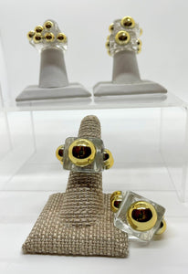 Ring Square Studded