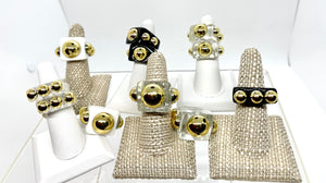 Ring Square Studded