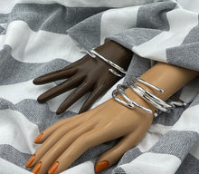 Load image into Gallery viewer, Bracelet Thin Polished Sterling Silver Bangle
