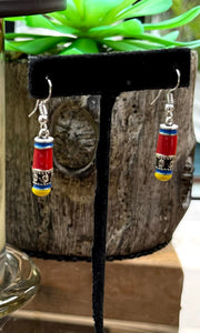 Earrings Cloisonné Enamel Drop Danglers