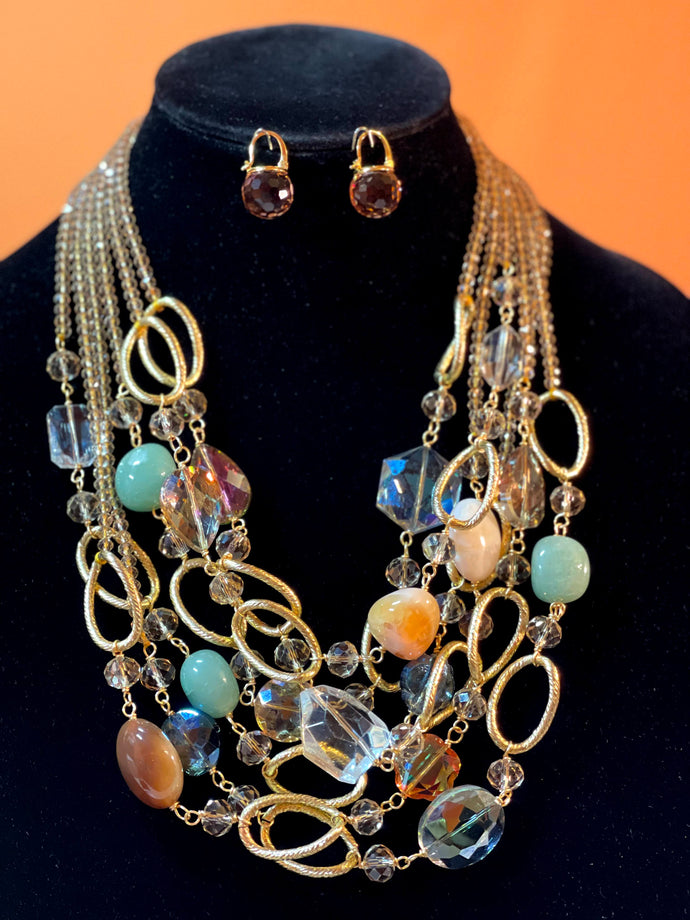 Necklace Crystal & Gemstones