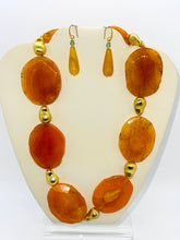 Load image into Gallery viewer, Necklace Natural Gemstones Orange Slices
