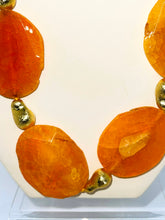 Load image into Gallery viewer, Necklace Natural Gemstones Orange Slices
