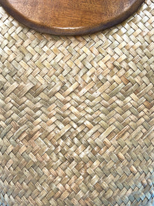 Handbag Deep Bucket Woven Straw