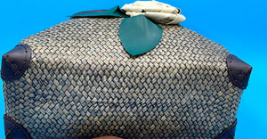 Handbag Flower Petal Rattan Bucket
