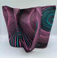 Load image into Gallery viewer, Handbag African Wax Structured Tote

