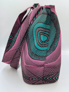 Handbag African Wax Structured Tote