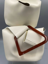 Load image into Gallery viewer, Angled Acrylic Handle Irregular Vegan Bucket
