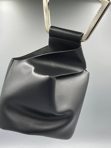 Angled Acrylic Handle Irregular Vegan Bucket