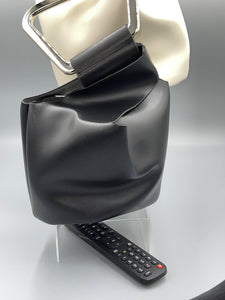 Angled Acrylic Handle Irregular Vegan Bucket