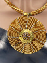 Load image into Gallery viewer, Necklace African Beaded Pendant Choker

