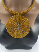 Load image into Gallery viewer, Necklace African Beaded Pendant Choker
