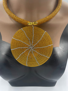Necklace African Beaded Pendant Choker