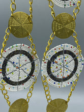 Load image into Gallery viewer, Necklace 5-Tier Beaded Disc &amp; Copper
