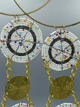 Load image into Gallery viewer, Necklace 5-Tier Beaded Disc &amp; Copper
