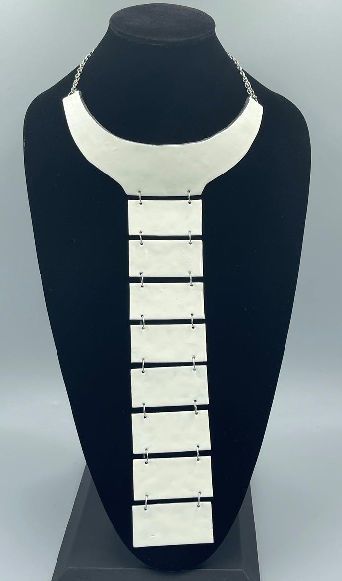Necklace Geometric Ladder Statement