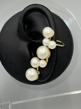 Load image into Gallery viewer, Earrings White Pearl Clips &amp; Pierce Studs
