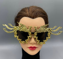 Load image into Gallery viewer, Sunglasses Gold Winged Phoenix Frames
