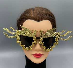Sunglasses Gold Winged Phoenix Frames