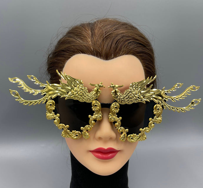 Sunglasses Gold Winged Phoenix Frames