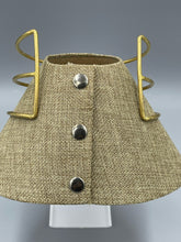 Load image into Gallery viewer, Necklace Choker 3-Tier  3&quot;  Matte Gold Plated Brass
