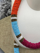 Load image into Gallery viewer, Necklace Beaded Hand Wrapped Masai
