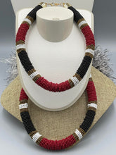Load image into Gallery viewer, Necklace Beaded Hand Wrapped Masai
