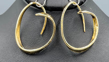Load image into Gallery viewer, Earrings Vintage Spiral Hoops Hook Lock
