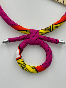 Necklace Single African Wax Rope Matching Pendant