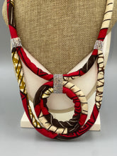 Load image into Gallery viewer, Necklace African Wax Looping Ropes Rhinestone
