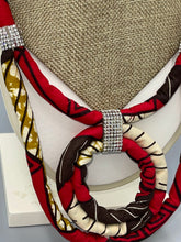 Load image into Gallery viewer, Necklace African Wax Looping Ropes Rhinestone
