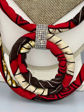 Load image into Gallery viewer, Necklace African Wax Looping Ropes Rhinestone
