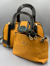 Load image into Gallery viewer, Handbag Box Pattern Vegan Leather Tote
