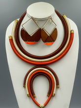 Load image into Gallery viewer, Necklace African Inspired Threaded Choker Pendant
