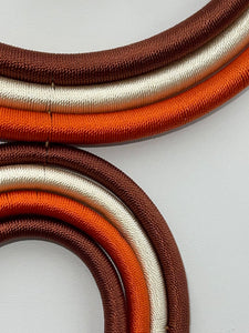 Necklace African Inspired Threaded Choker Pendant