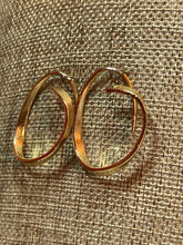 Load image into Gallery viewer, Earrings Vintage Spiral Hoops Hook Lock
