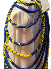 Load image into Gallery viewer, Multi Strand Ethnic Wax Fabric Pull Over Necklace
