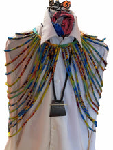 Load image into Gallery viewer, Multi Strand Ethnic Wax Fabric Pull Over Necklace
