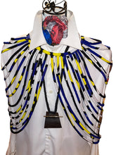 Load image into Gallery viewer, Multi Strand Ethnic Wax Fabric Pull Over Necklace
