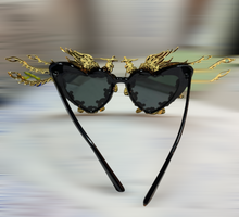 Load image into Gallery viewer, Sunglasses Gold Winged Phoenix Frames
