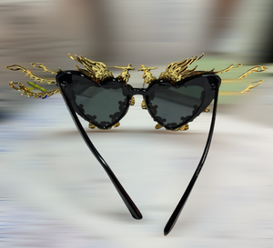 Sunglasses Gold Winged Phoenix Frames