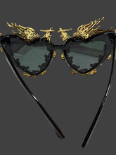 Load image into Gallery viewer, Sunglasses Gold Winged Phoenix Frames
