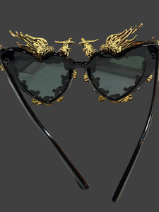 Sunglasses Gold Winged Phoenix Frames