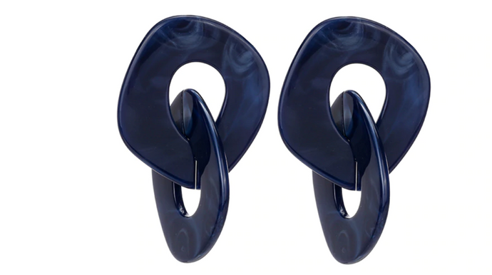 Ink Blue Earrings