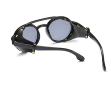 Load image into Gallery viewer, Steampunk Goggle Leather on Black Frames Lens
