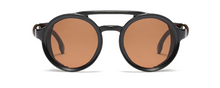 Load image into Gallery viewer, Steampunk Goggle Leather on Black Frames Lens
