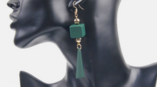 Load image into Gallery viewer, Dark Green Earrings
